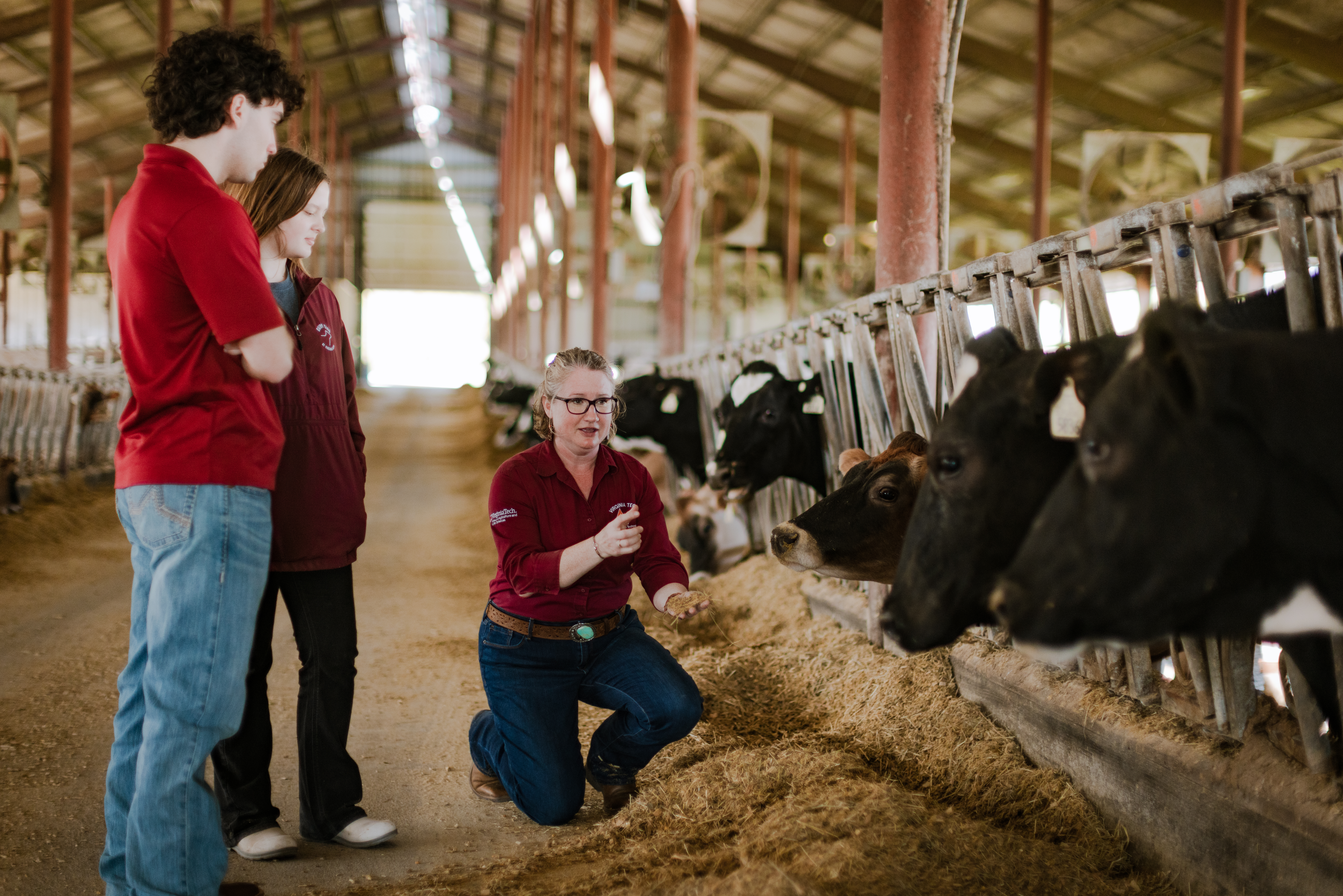Rachel Kohl in dairy barn